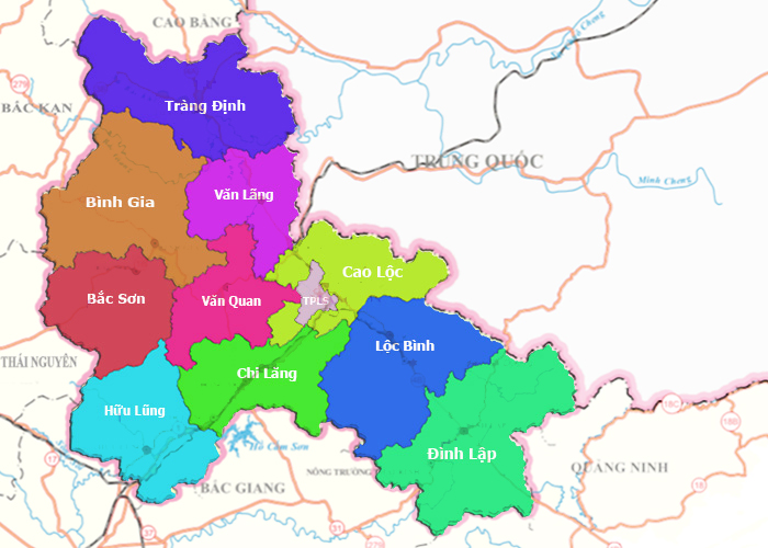 Bản đồ Lạng Sơn